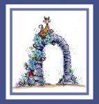 Cat On Arch Card